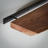Hoyz - Wandplank 120 edge - Acaciahout - Bruin