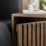 Hoyz Set van 2 Nachtkastjes Tweak - Massief Mangohout - Bruin - 40x30x60