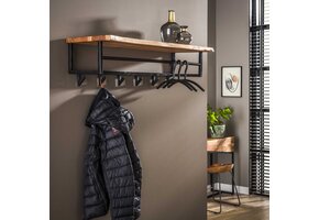 Hoyz - Kapstok Edge met 6 haken - Grijs - Wandkapstok