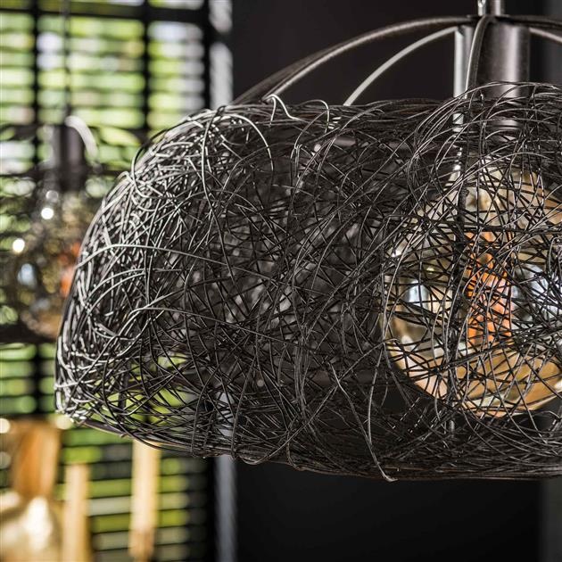 Hoyz Collection - Hanglamp 2L Ø45 Maze - Artic Zwart