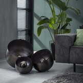 Hoyz - Tafellamp Basket XL - Ø50 - Rond - Zwart/Grijs