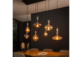 Hoyz Collection - Hanglamp 4+3 Karaf - Artic Zwart