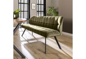 Hoyz - Eetkamerbank Raster - 180cm Breed - 3 Personen - Groen
