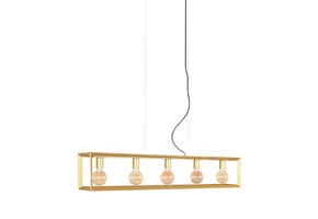 LABEL51 Hanglamp Tetto - Antiek goud - 120x20x141 cm