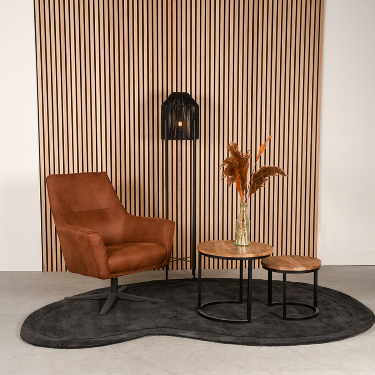 LABEL51 - Vloerkleed Mody - Grijs - 300x200x2cm