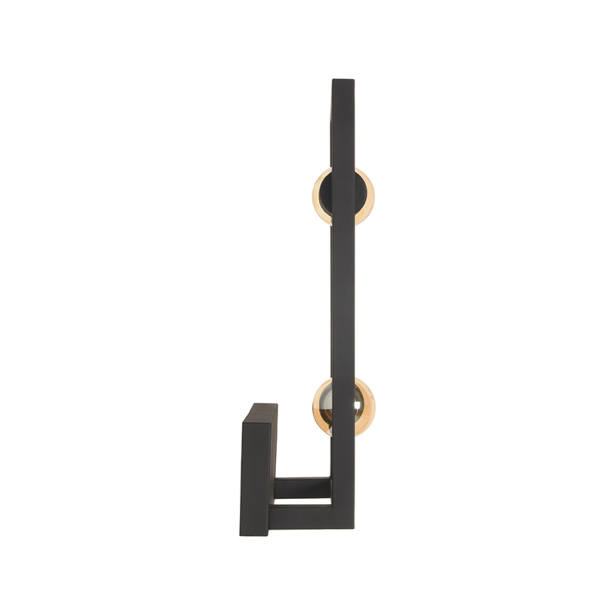 LABEL51 - Wandlamp Quadrato - Zwart - 10x20x40cm