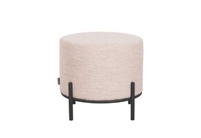 LABEL51 Poef Troy 46x46x41 cm | L - Naturel - Boucle