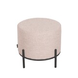 LABEL51 Poef Troy 46x46x41 cm - L - Naturel - Boucle