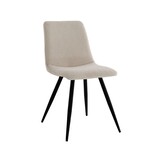 LABEL51 Eetkamerstoel Jep - Ivory - Teddy - set van 2