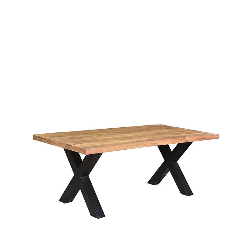 LABEL51 Eetkamertafel Zino - Rough - Mangohout - 220x100 cm