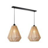 LABEL51 - Hanglamp Ibiza Diamond - 2-Lichts - 80x33x150 cm - Bruin