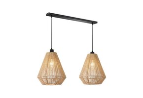 LABEL51 - Hanglamp Ibiza Diamond - 2-Lichts - 80x33x150 cm - Bruin