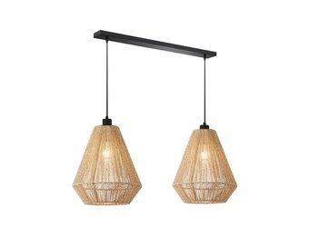 LABEL51 - Hanglamp Ibiza Diamond - 2-Lichts - 80x33x150 cm - Bruin