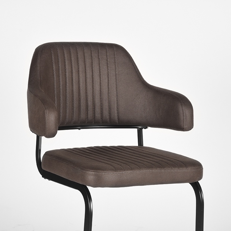 LABEL51 Eetkamerstoel Otta - Antraciet - Microfiber