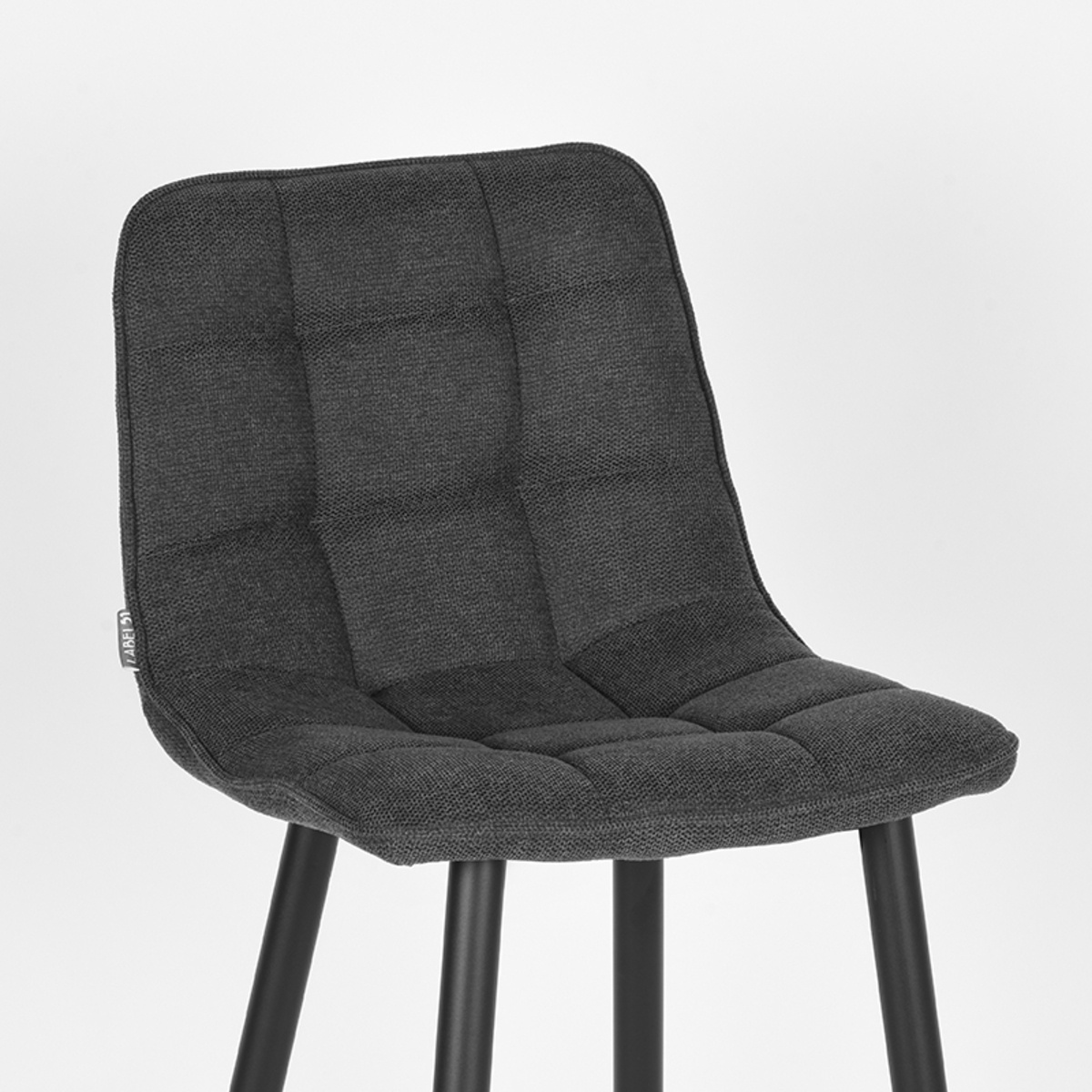 LABEL51 Barkruk Jelt - Antraciet - Weave