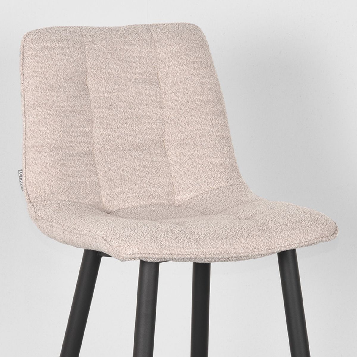 LABEL51 - Barkruk Jelt - Naturel Boucle - 42x46x92 cm