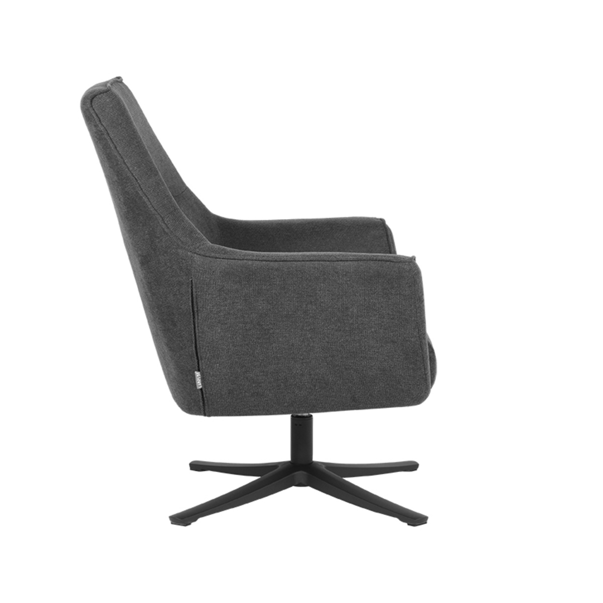 LABEL51 Fauteuil Tod - Antraciet - Weave