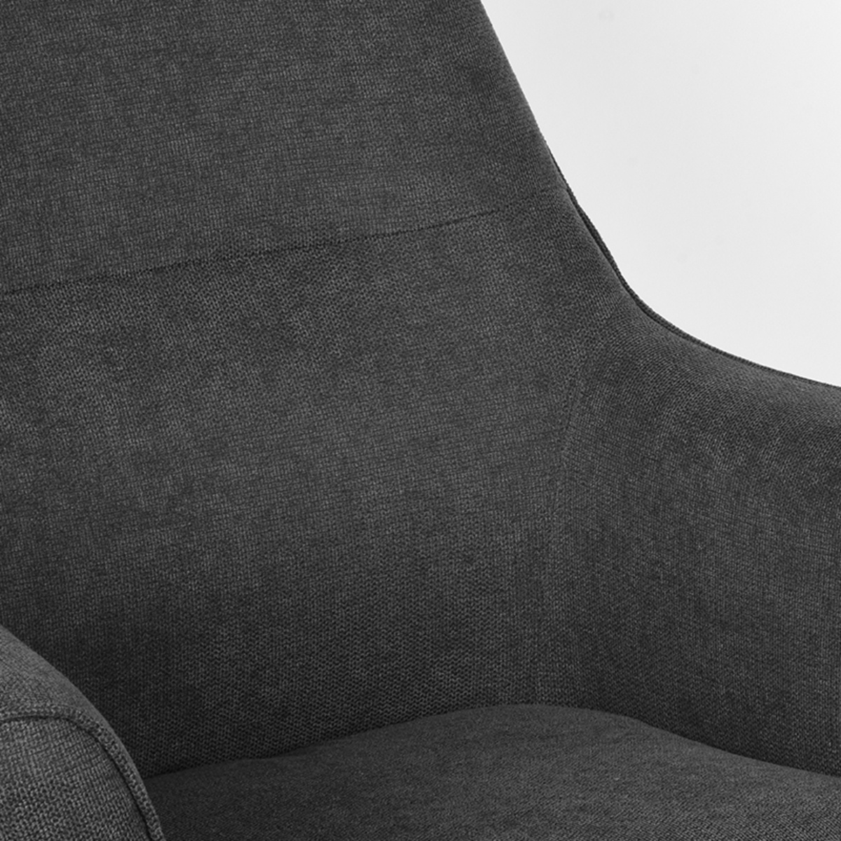 LABEL51 Fauteuil Tod - Antraciet - Weave