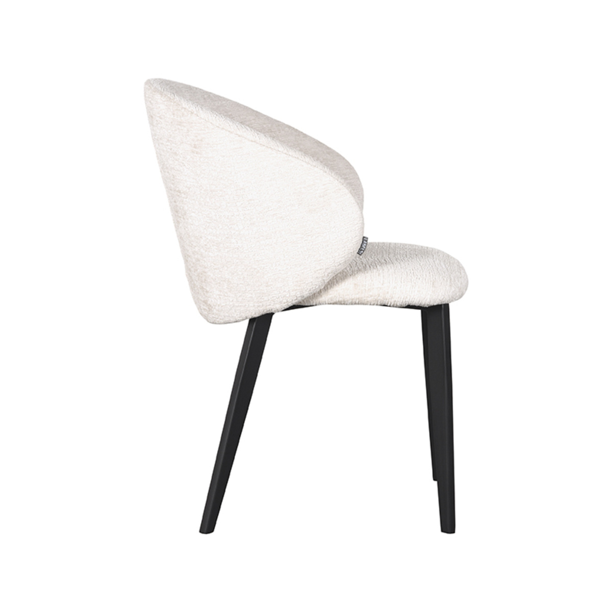 LABEL51 - Eetkamerstoel Logan - Creme - 62x57x84cm - Set van 2