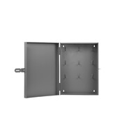 LABEL51 Wanddecoratie Sleutelkastje - Antiek grijs - Metaal - 25x8x35 cm