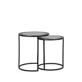 LABEL51 - Salontafel Set Pair - Antiek Ash - 40x40x45cm
