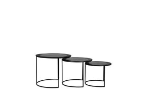 LABEL51 - Salontafel Set Tres - Zwart - 55x55x45cm