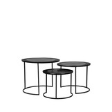 LABEL51 - Salontafel Set Tres - Zwart - 55x55x45cm