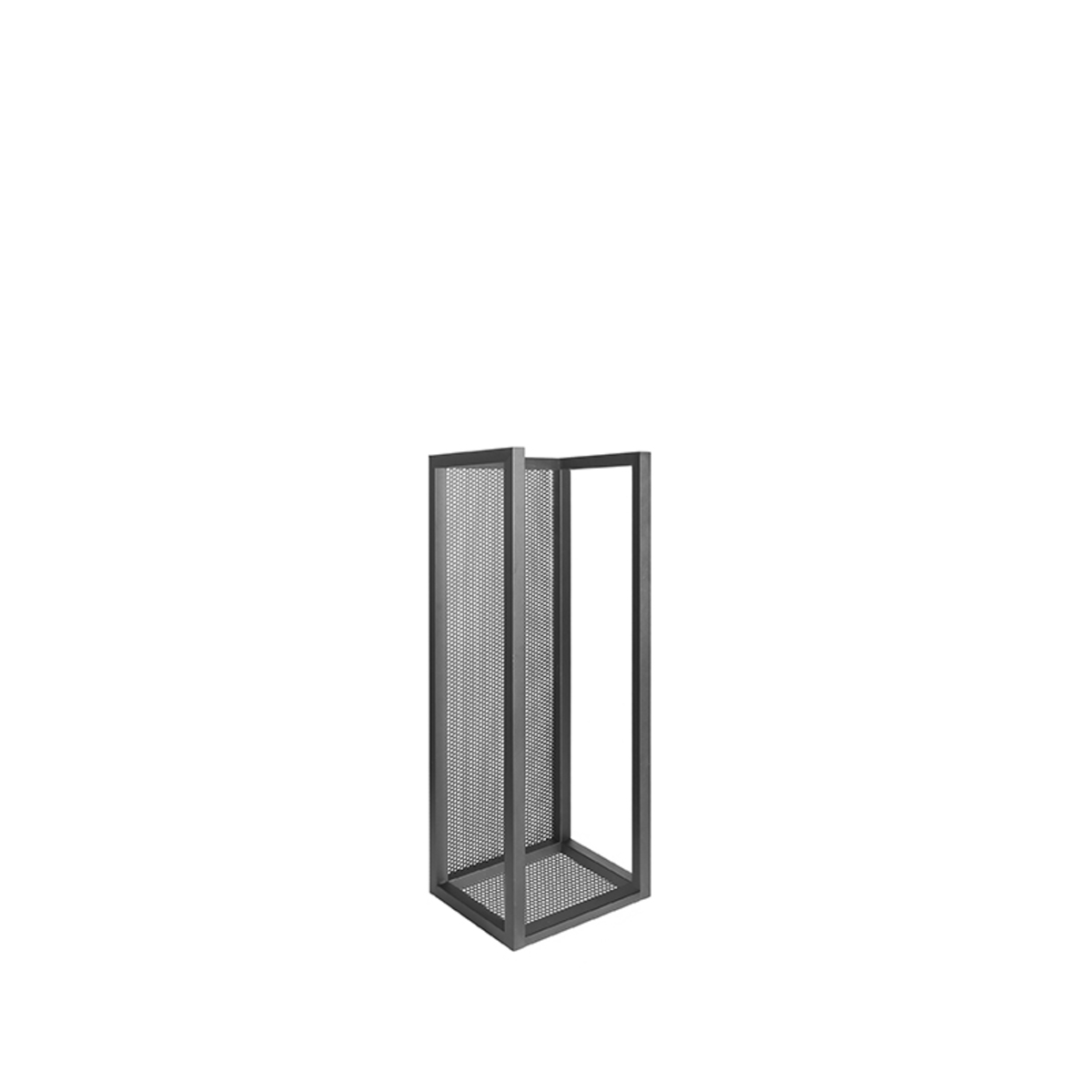 LABEL51 Wanddecoratie Haardhout Rek - Zwart - Metaal - L - 30x25x80 cm