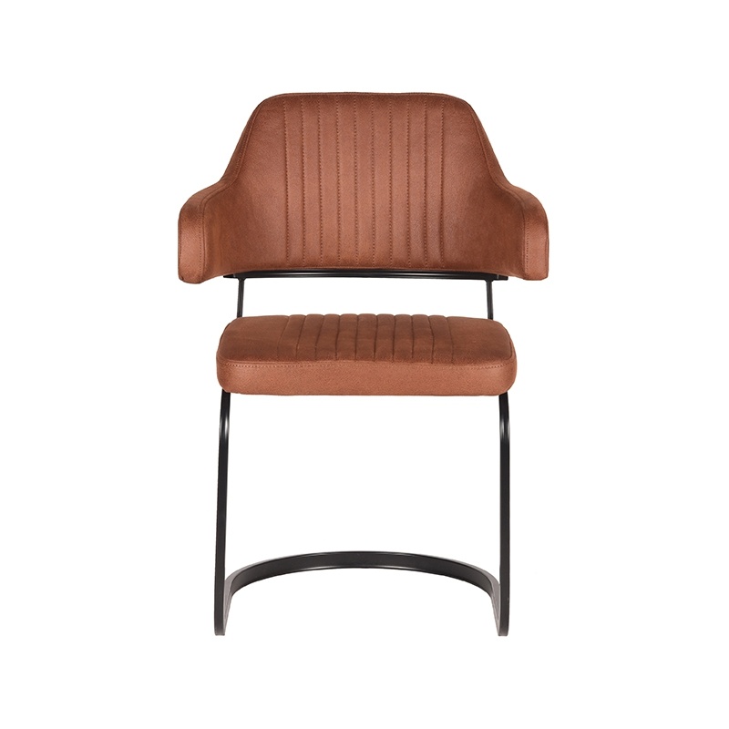 LABEL51 Eetkamerstoel Otta - Cognac - Microfiber