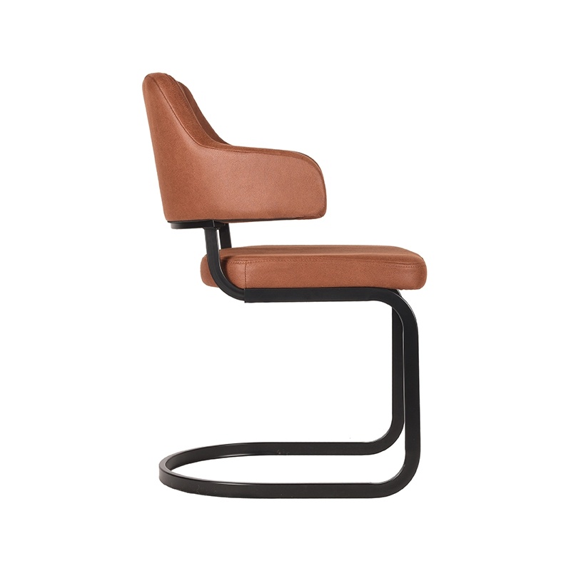 LABEL51 Eetkamerstoel Otta - Cognac - Microfiber