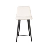 LABEL51 - Barkruk Jep - 45x48x94cm - Ivoor Teddy - set van 2