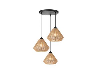 LABEL51 - Hanglamp Ibiza Diamond - 3-Lichts - 30x30x150cm - Bruin