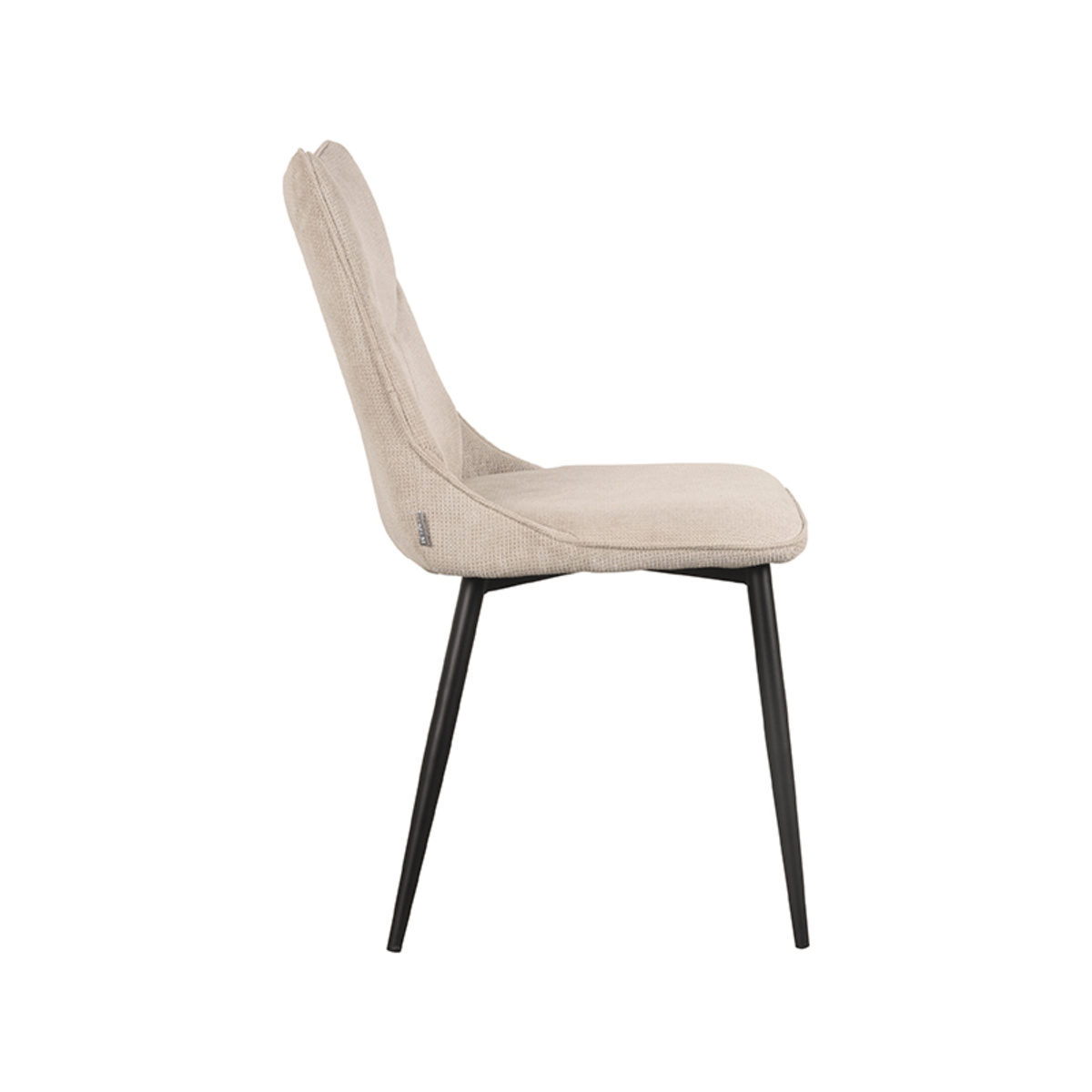 LABEL51 - Eetkamerstoel Riv - Beige - 59x47x88cm - Set van 4