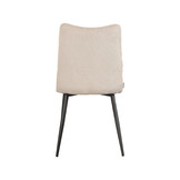 LABEL51 Eetkamerstoel Riv 47x59x88 cm - Naturel - Stof - set van 2