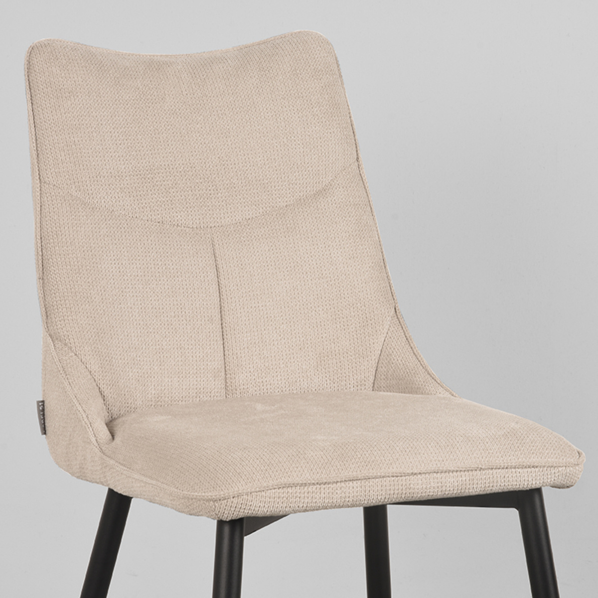 LABEL51 - Eetkamerstoel Riv - Beige - 59x47x88cm - Set van 4
