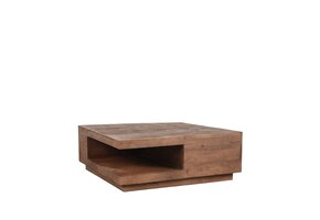 LABEL51 - Salontafel Square - Bruin - 80x80x30cm