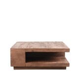 LABEL51 - Salontafel Square - Bruin - 80x80x30cm