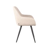 LABEL51 Eetkamerstoel Fender - Naturel - Boucle - 59x57x87 cm
