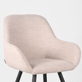 LABEL51 Eetkamerstoel Fender - Naturel - Boucle - 59x57x87 cm