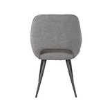 LABEL51 - Eetkamerstoel Fer 58x57x87 cm - Grijs Boucle