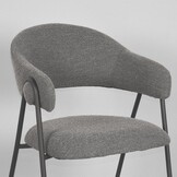 LABEL51 Eetkamerstoel Lowen - Grijs - Boucle