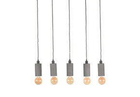 LABEL51 Hanglamp Fresco - Concrete - 5-lichts