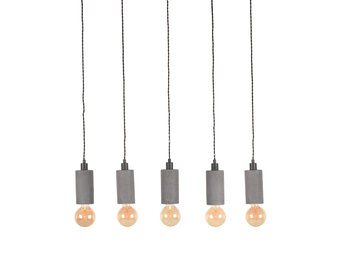 LABEL51 Hanglamp Fresco - Concrete - 5-lichts