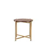 LABEL51 - Bijzettafel Dox - Bruin - 40x40x40cm