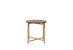LABEL51 - Bijzettafel Dox - Bruin - 40x40x40cm