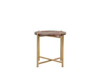 LABEL51 Bijzettafel Dox 40x40x40cm - Espresso - Mangohout