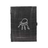 LABEL51 Wanddecoratie Sleutelkastje - Zwart - Metaal - 25x8x35 cm