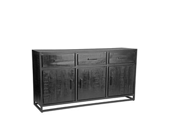 LABEL51 Dressoir Chili - Zwart - Mangohout - 170x45x90 cm