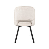 LABEL51 Eetkamerstoel Lewis - Crème - Fluweel - 58x52x84 cm - set van 2