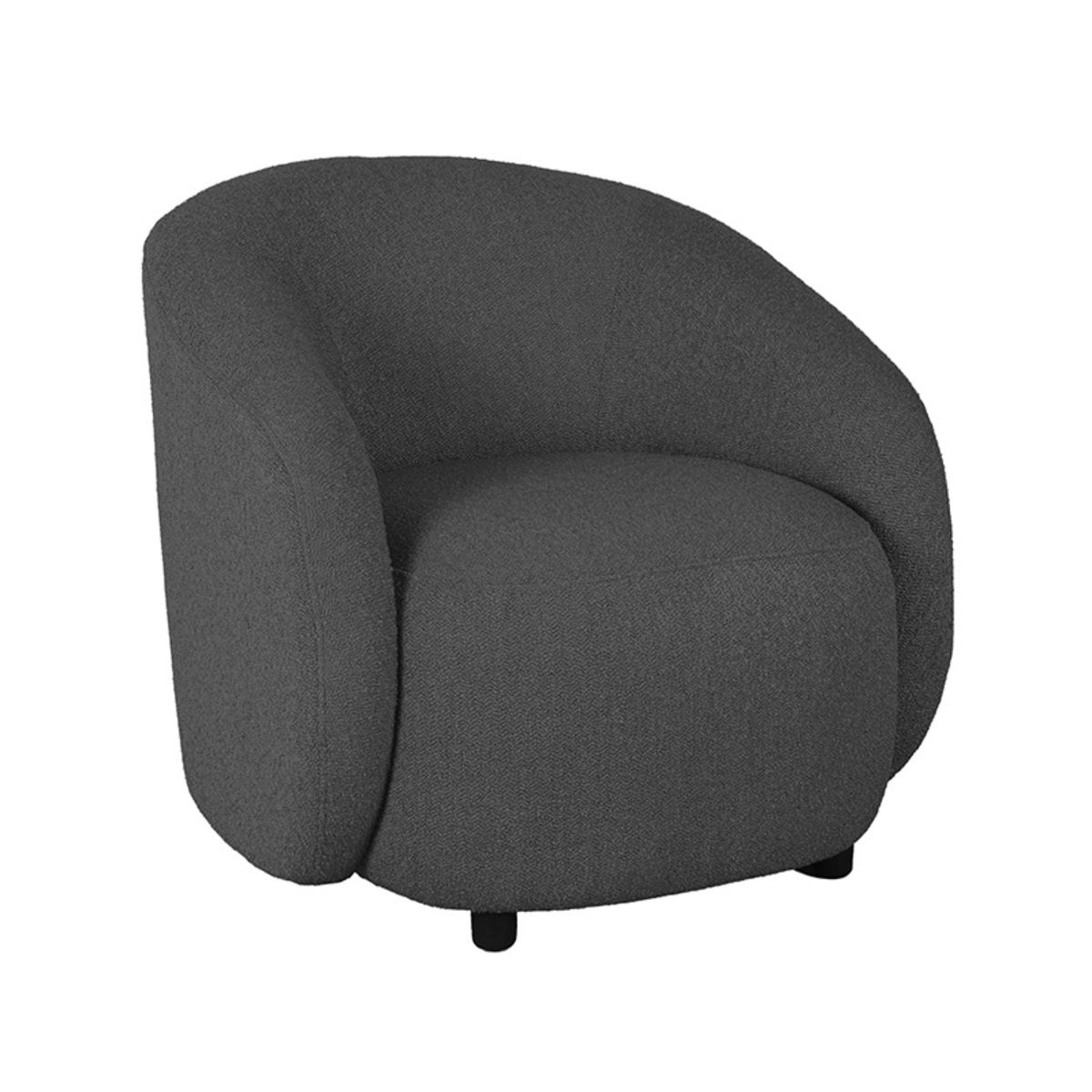 LABEL51 - Fauteuil Alby - Antraciet - Boucle